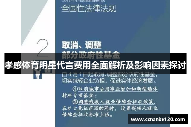 孝感体育明星代言费用全面解析及影响因素探讨